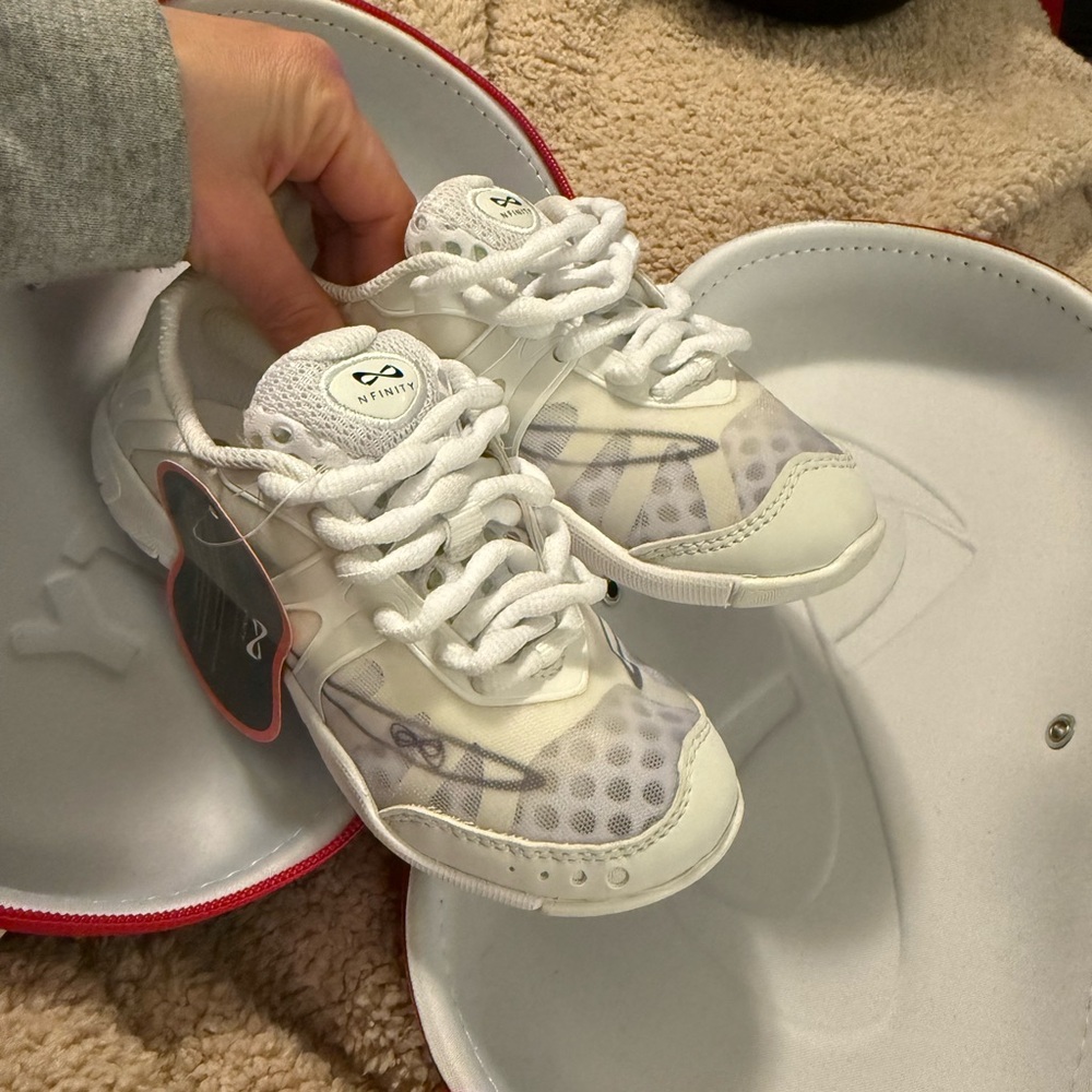 NFINITY Vengeance Cheer Shoe with Red Accent